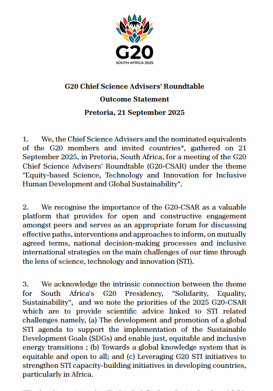 CSAR 2025 - Outcome Statement